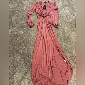 3/4 sleeve cutout dress